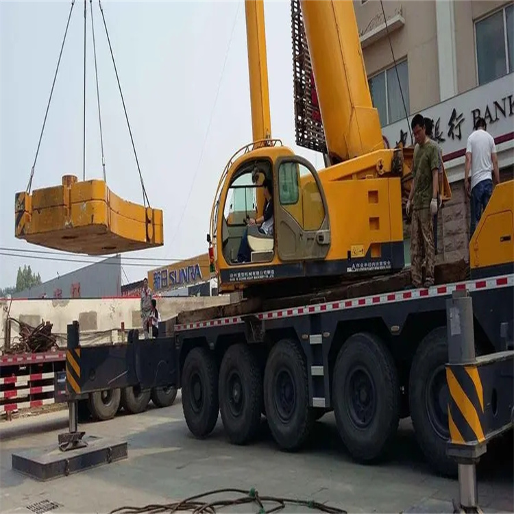 上饶当地吊车出租|机器吊装|75吨|工厂搬迁服务